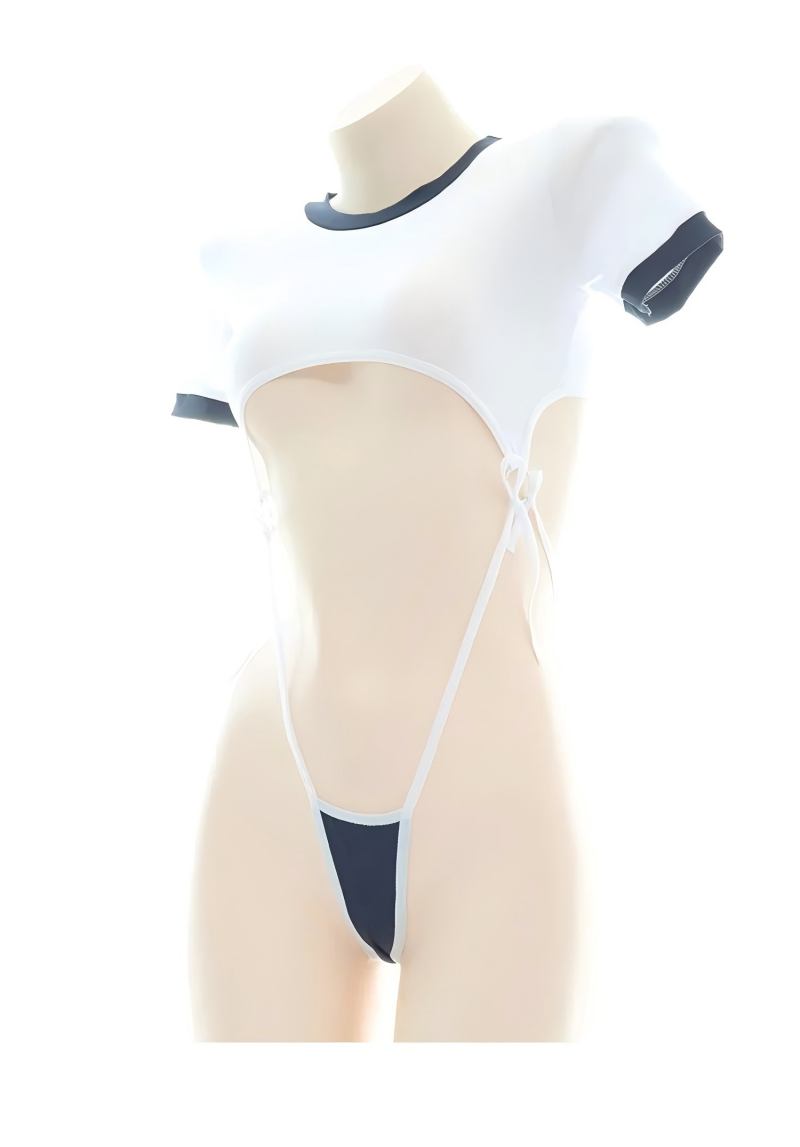 可愛いボディスーツセクシーランジェリー中空デザインアニメコス - Anime Cosplay Ladies のレビューと価格