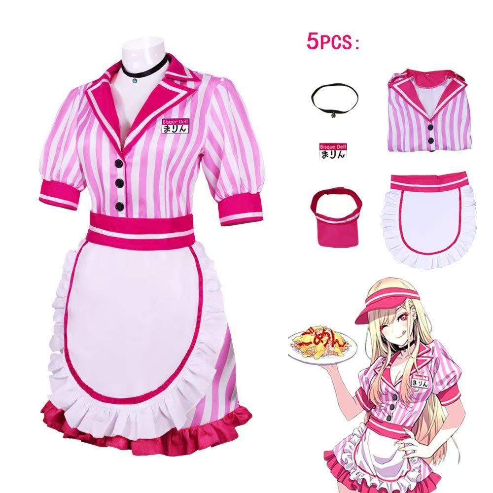 私のドレスアップダーリン北川マリンコスプレ衣装ピンストライプ - Kitagawa Anime Cosplay のレビューと価格