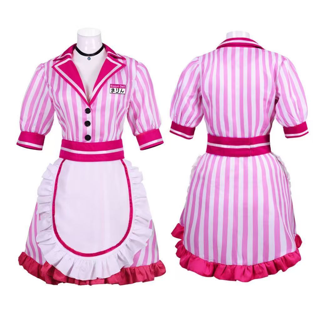 私のドレスアップダーリン北川マリンコスプレ衣装ピンストライプ - Kitagawa Anime Cosplay のレビューと価格