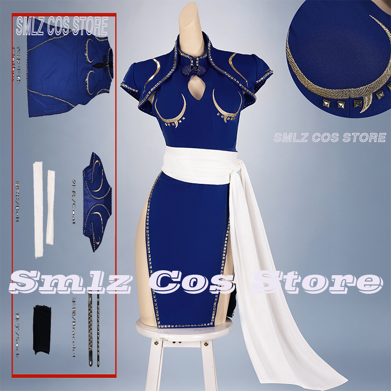 ブルーのチュン・リー コスプレ衣装 アニメSF戦闘服 プロッ - Anime Cosplay Ladies のレビューと価格